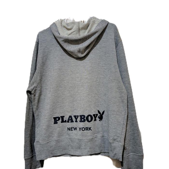 hoodie playboy original second grey size L