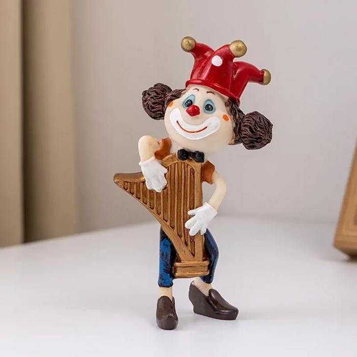 Resin Art Home Doll Clown Resin Ornaments Simple Figure Statue