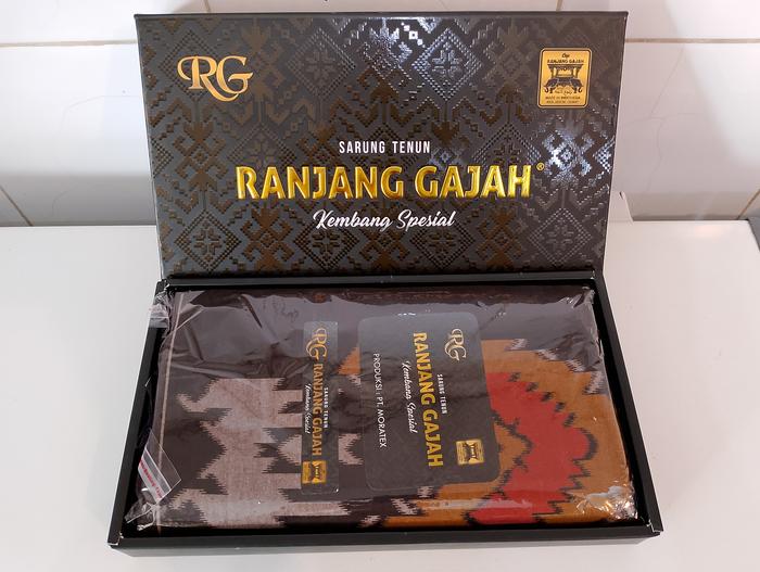 SARUNG TENUN RANJANG GAJAH KEMBANG SPESIAL Corak Motif Seragam Dewasa cowok katun