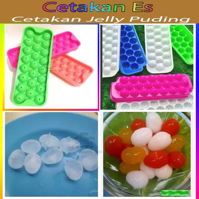 Cetakan Es Batu Cetakan Puding Cetakan Telur Puyuh Warna Cetakan Es / Cetakan Jelly Puding ACAK / RA