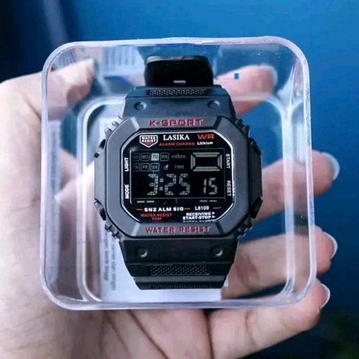 Jam Tangan Pria LASIKA - K Sport Digital Water Resist Strap Rubber Fashion Terbaru Cod