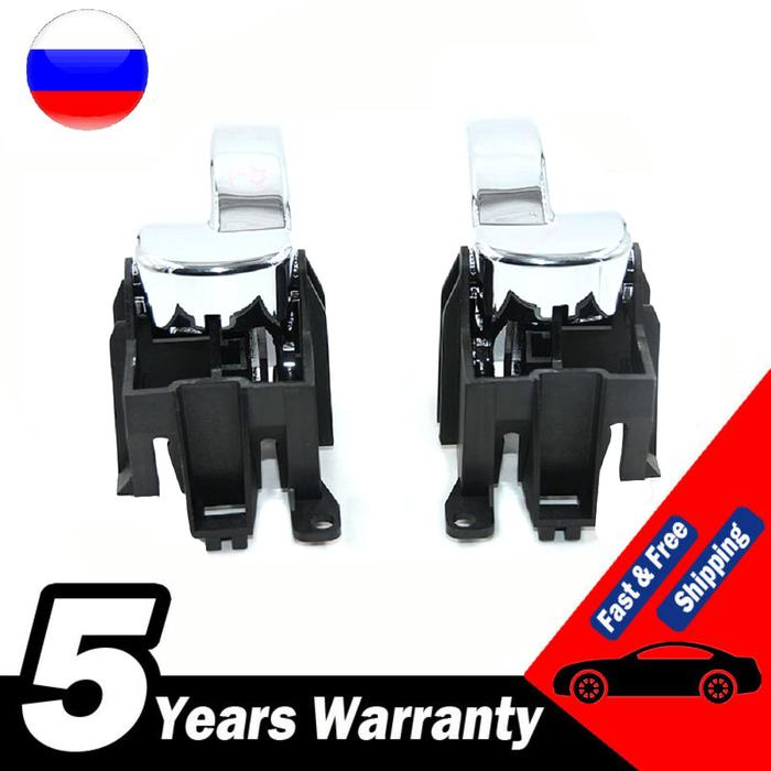 A Set Inner Door Handle Left+Right For Nissan Navara D40
