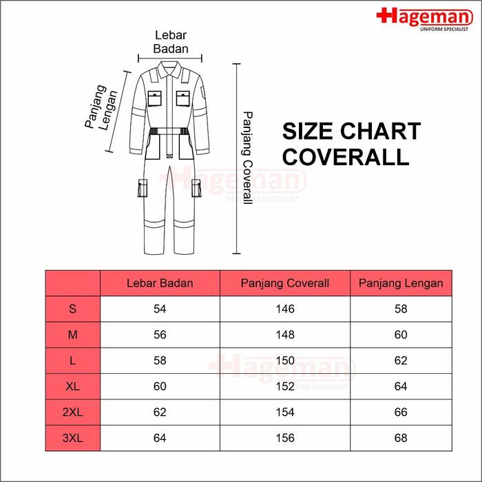 Weaack Safety Coverall/Coverall Safety Warna Merah