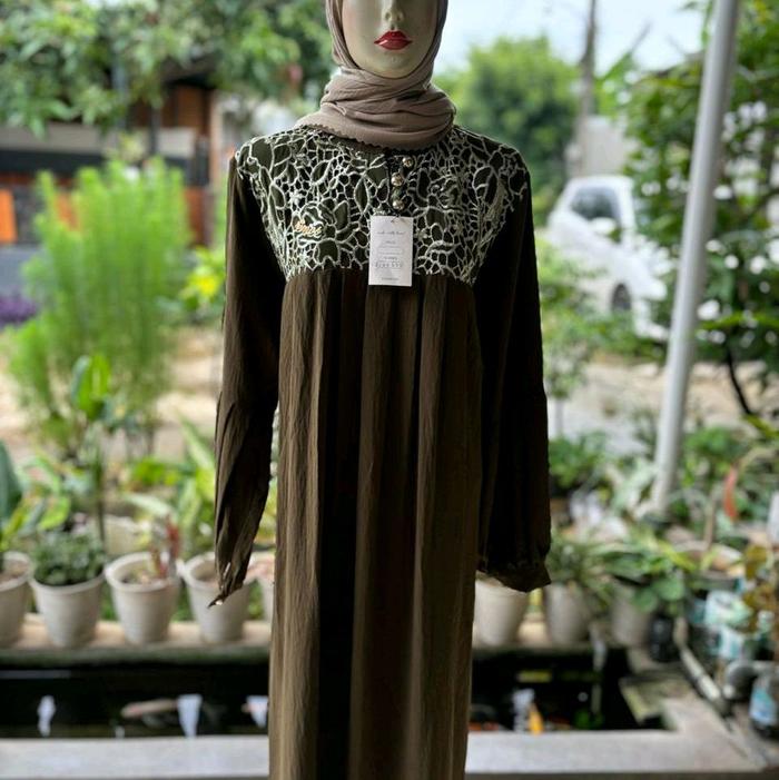 New!! Gamis Fashion Muslim Wanita Crinkle by Emos