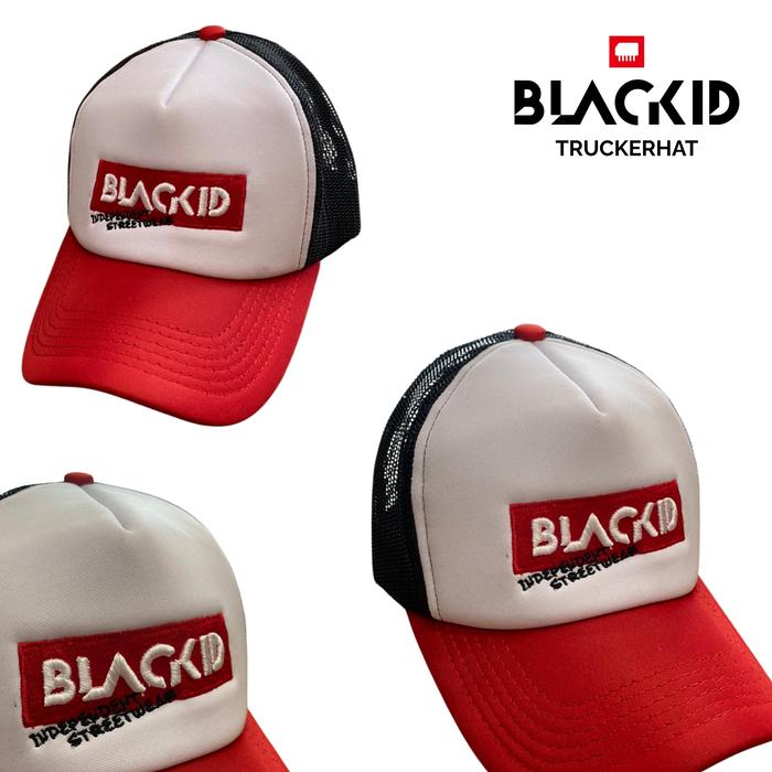 Blackid Topi Jaring Trucker Hat Independent Kombinasi Warna