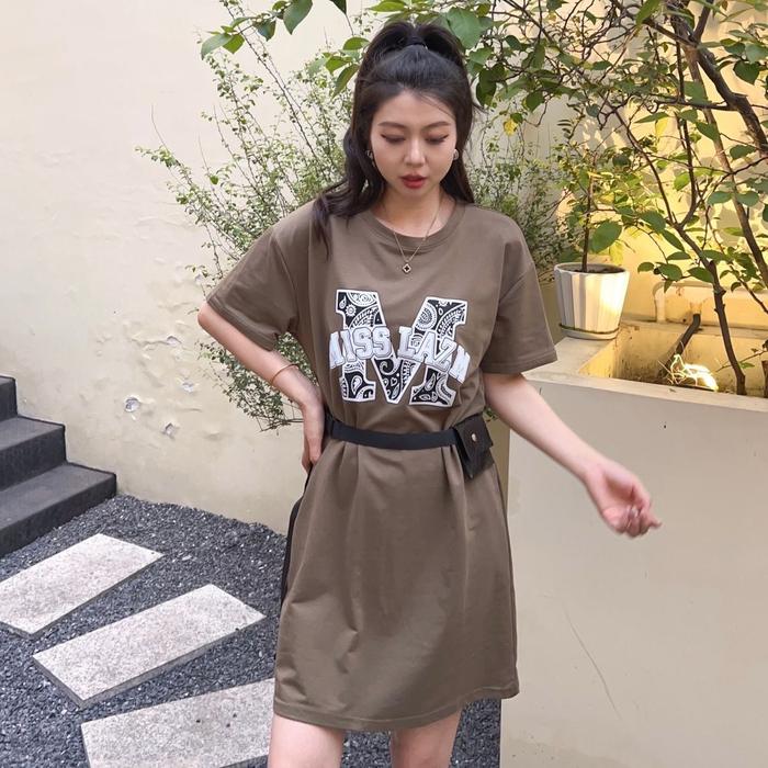 3383 HJ DRESS WANITA FREE BELT BKK