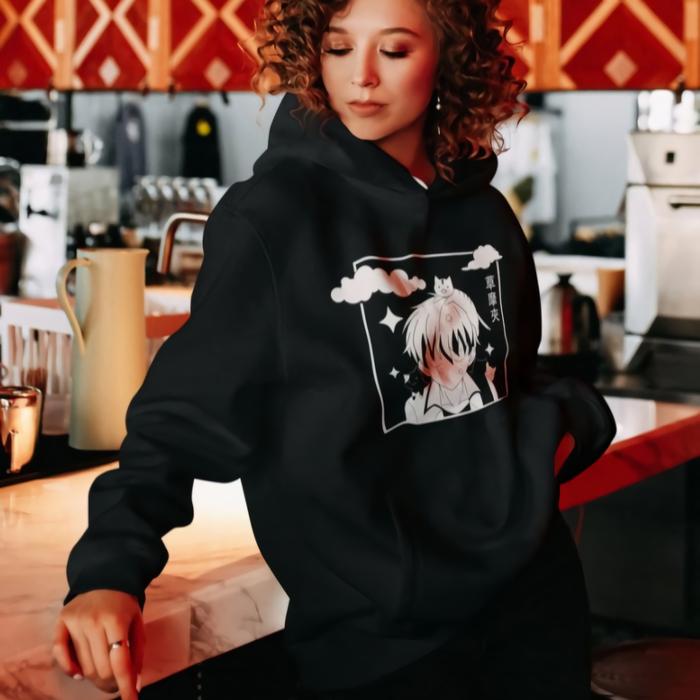 Hoodie Sohma Kyo Cat Premium