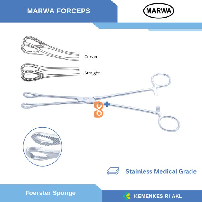 Foerster Sponge Holding Forceps / Klem Kasa Forcep Forsep forsep spons
