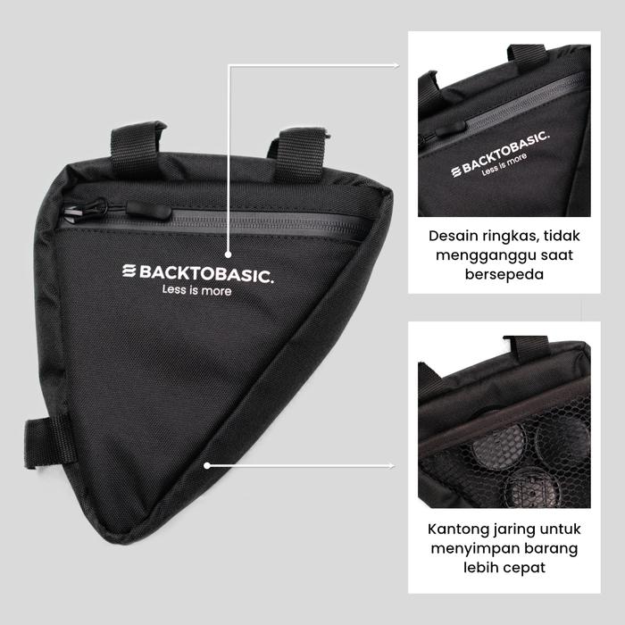 Frame Bag Sepeda Cordura Tahan Air Tas Segitiga Bikepacking MTB Road Bike Cycling Bag