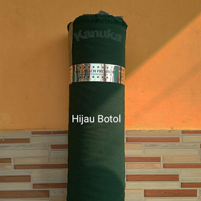 Kain Wolfis Grade A Meteran Warna Hijau Botol Terbaru !!!!!!!!!!