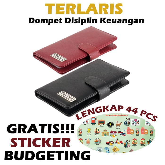 Exotica Wallet Organizer Dompet Disiplin Keuangan Gratis Stiker Budgeting Lengkap Wanita