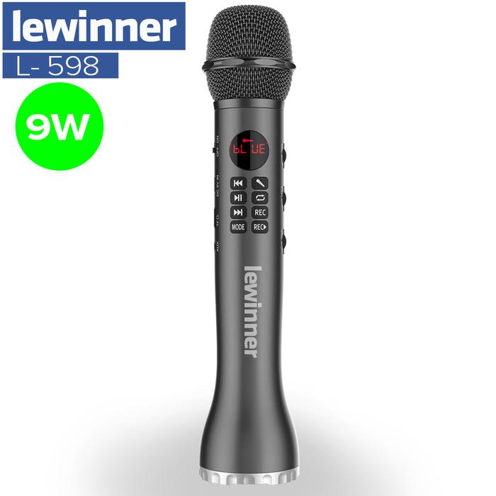 Lewinner L-598 Wireless Microphone Handheld Karaoke Bluetooth Speaker