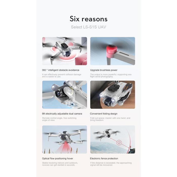 New S1S Mini Drone 4k Profesional 8K HD Camera Obstacle Avoidance