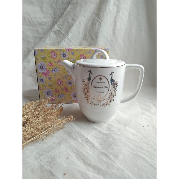 SOUVENIR WEDDING TEKO KERAMIK MOTIF
