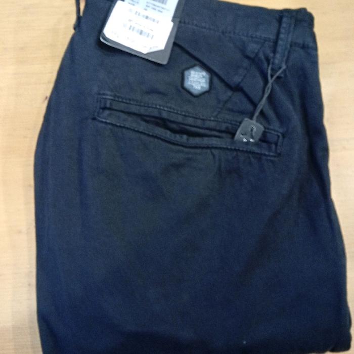 Celana Panjang Chinos Pria Oxygen Original Slim Fit Stretch Black 708-387121