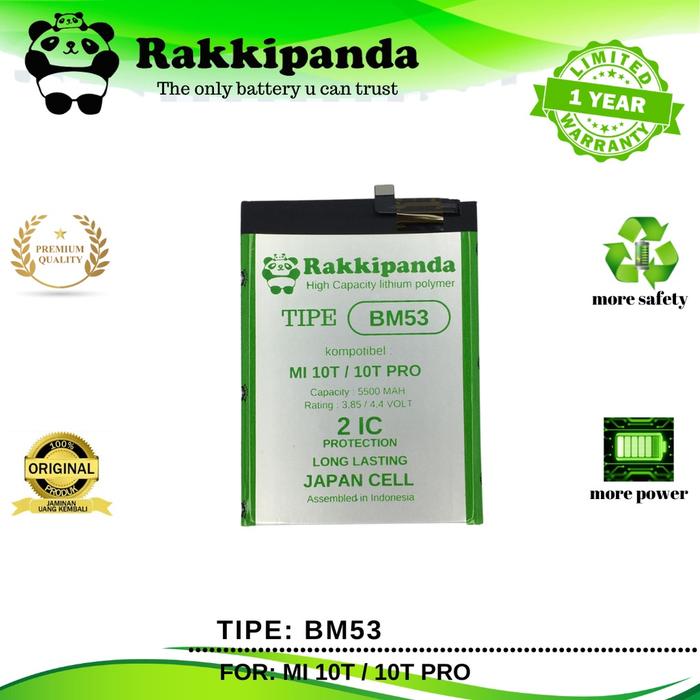 R/K- RakkiPanda - BM53 Mi 10T / 10T Pro / MI10T MI10T PRO Batre Batrai Baterai