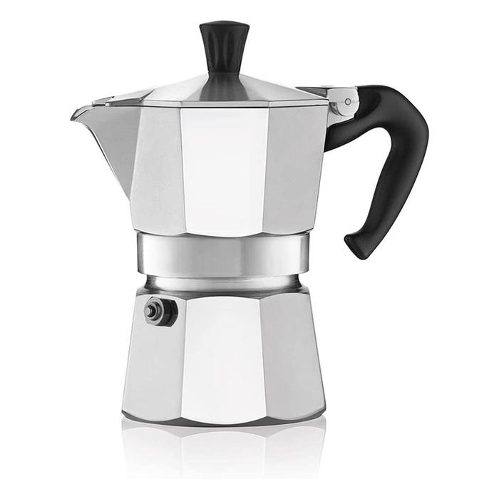 Teko Kopi Aluminium Buatan Italia Asli Teko Kopi Perak Pembuat