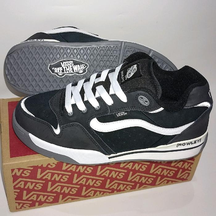 Sepatu Vans Pro Rowley XLT Black white sample size 42 27 hitam putih original BW Skate Board Sneaker