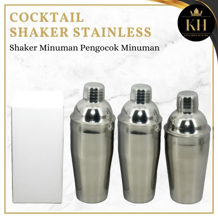 KH- Shaker Stainless 550ml/750ml Shaker Minuman Pengocok Minuman
