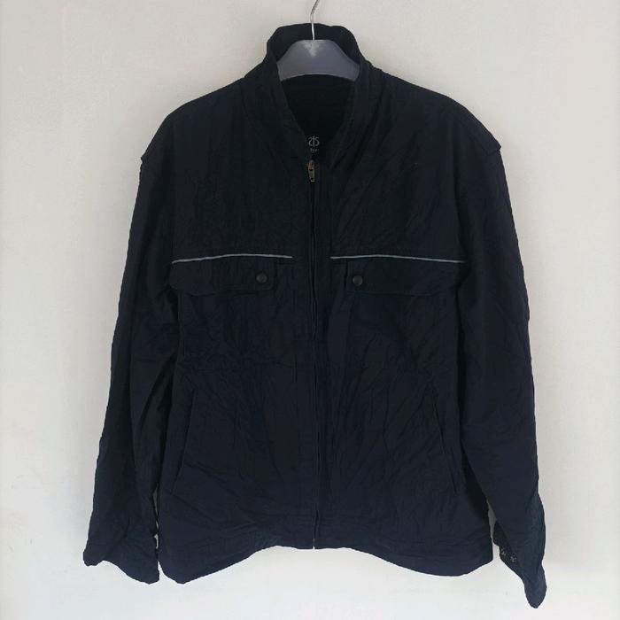 JAKET CASUAL PRIA ZIBEN NAVY SIZE FIT XL J027