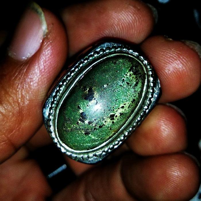 cincin batu pirus hijau muda akik murah