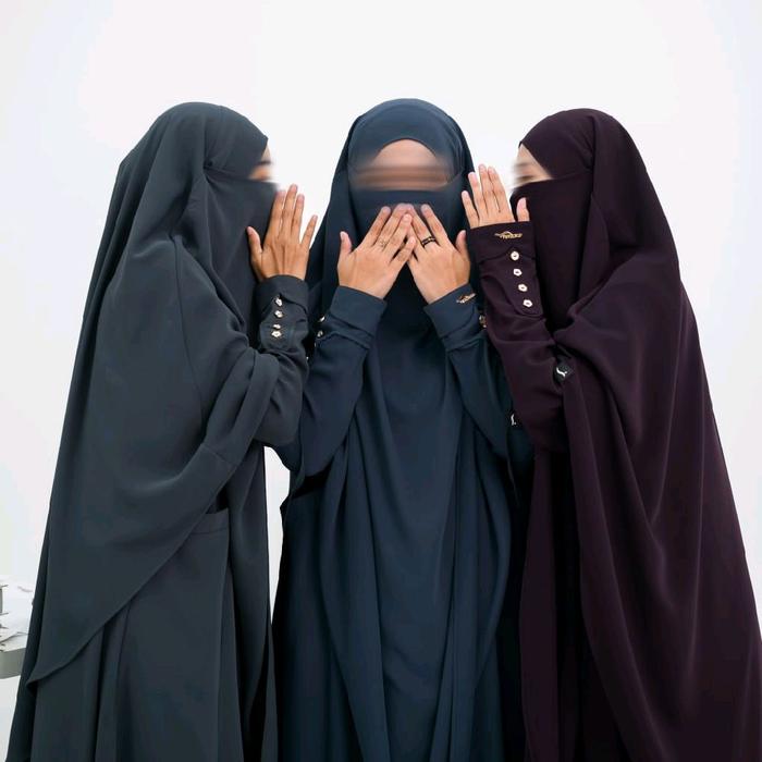 FK Mina Anti UV Kerudung Muslim Khimar Syari Instan