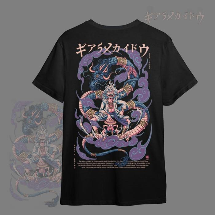 【COD】 LUFFY GEAR 5 X KAIDO (LIMITED TSHIRT SENIMAN BOCAH VERSHION) Trend baru