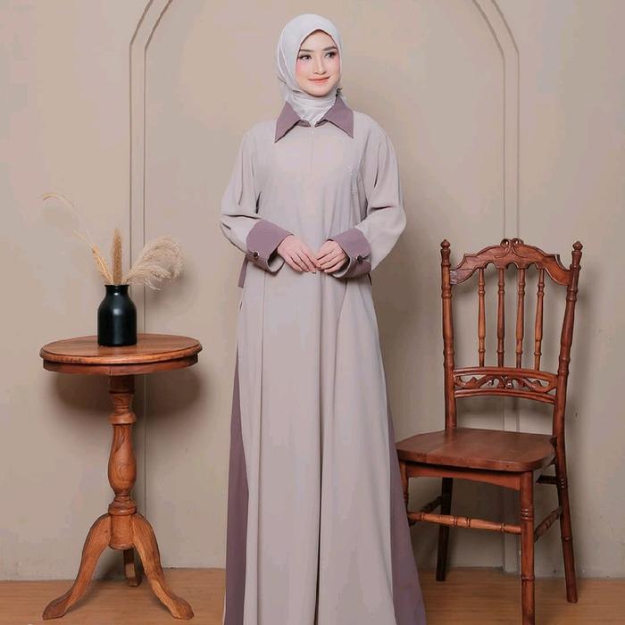Gamis Bilqis kombinasi Sabrina UV cantik mewah elegan