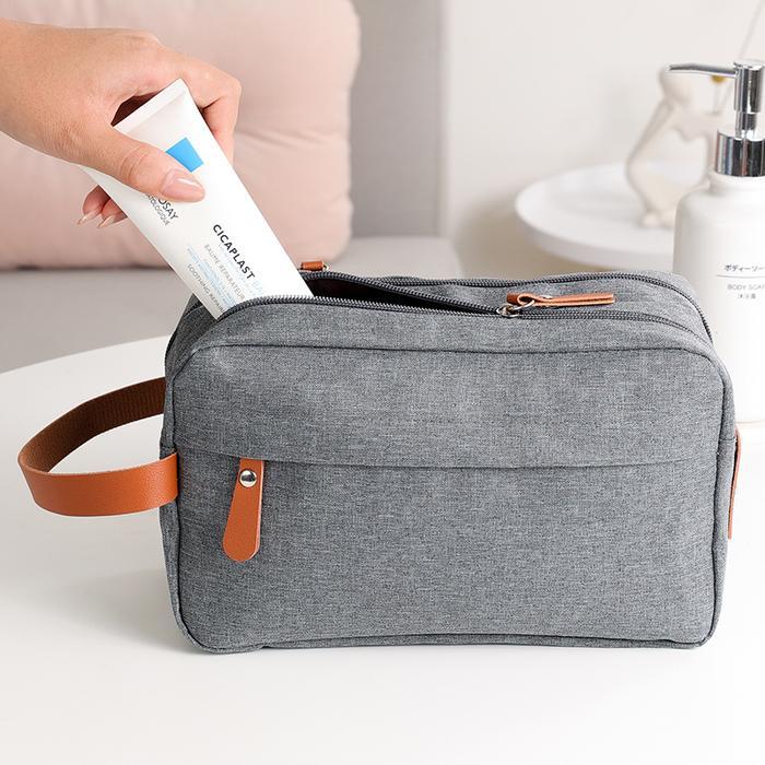TAS TRAVEL BAG TOILETRY POUCH MAKE UP SABUN MANDI KOSMETIK PRIA WANITA