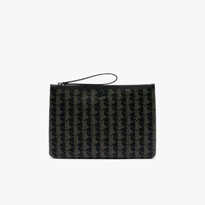 Lacoste Unisex Zely Pouch / Clutch Bag - Black