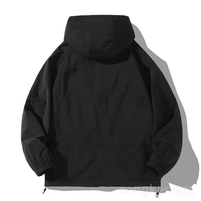 12XL Spring Autumn big size Worear Men's Plus Size Coat Windproof Tidal Windbreaker Hooded Pocket Ja