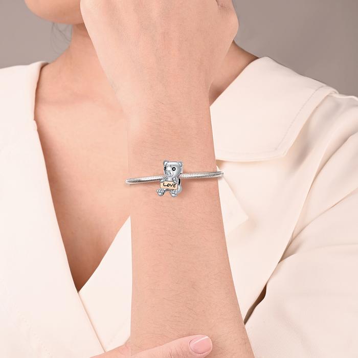 Animal Series 925 Sterling Silver Giraffe Camel Goose Orangutan Monkey Seal Charm Fit Diy Bracelet N