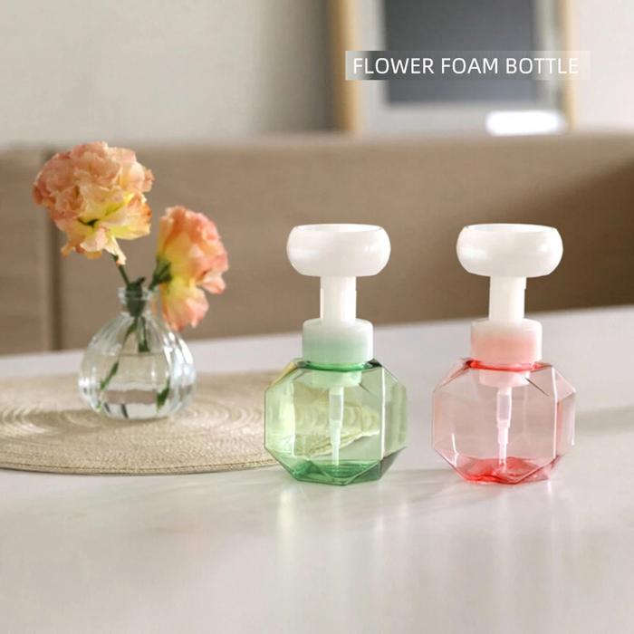 Liquid Soap Dispenser Flower Shape Foam Foaming Pump Empty Bottle
