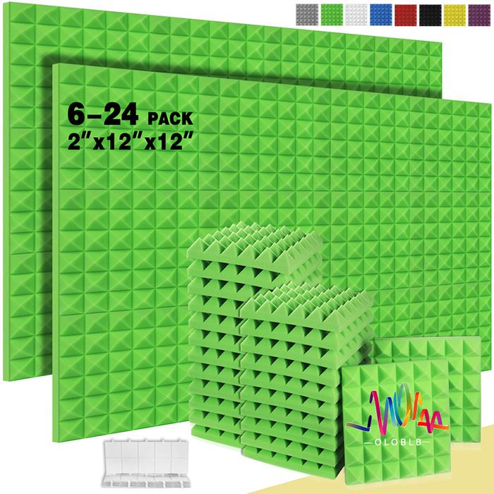 Pyramid Wall Soundproof Foam 6 12 24 Pcs Sound Treatment Panel Wall