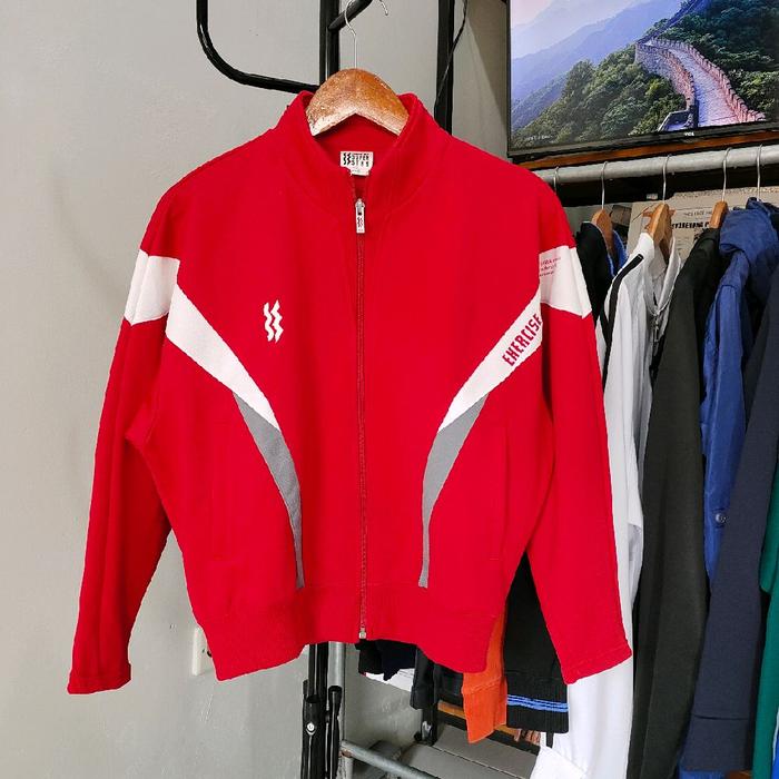 Jaket Tracktop Mizuno Superstar Merah Original