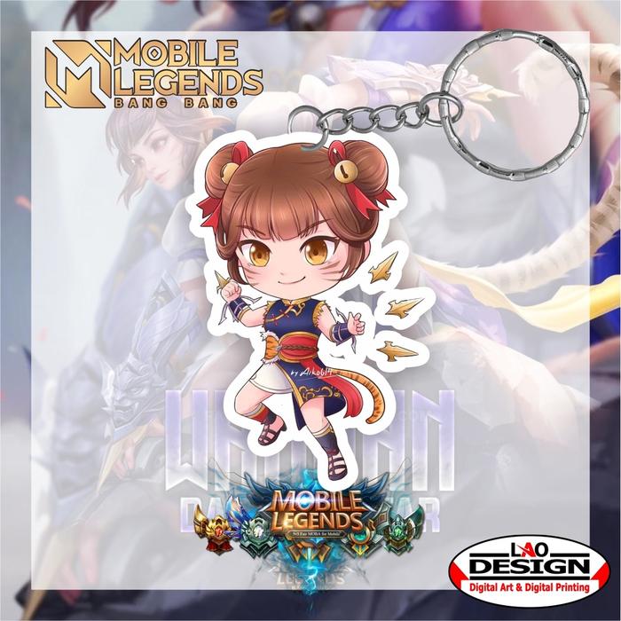 Gantungan Kunci Wanwan Mobile Legend - Gantungan Kunci Akrilik - Ganci Akrilik - Gantungan Kunci Her