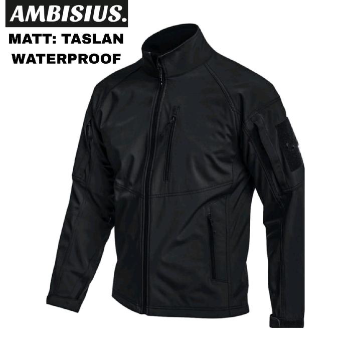 jaket CQR fleece Lined Tactical jaket outdoor taslan WATERPROOF PRIA mahogany bomber jacket