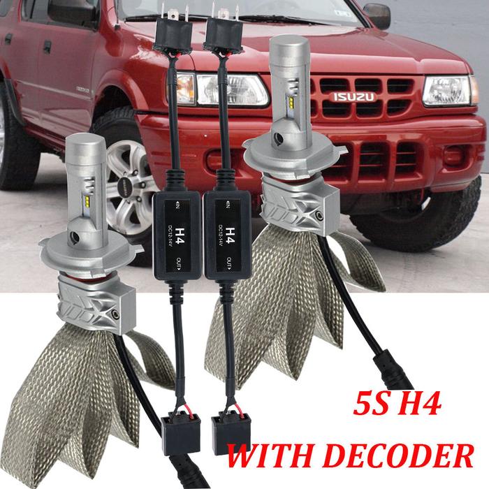 2 pcs H7 H4 LED Car Headlight Bulbs auto lamp LED ZES Copper Lights