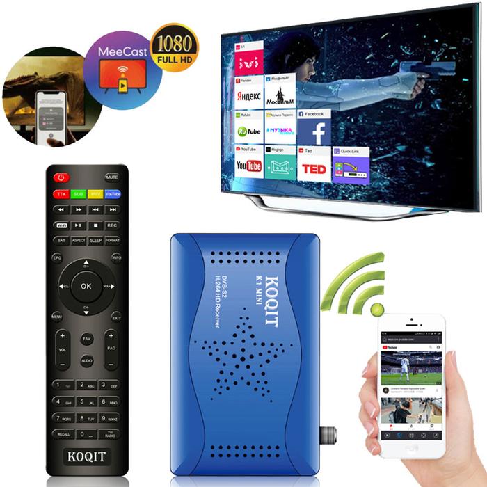 Koqit k1 Mini Receptor de satelite Decoder DVBS2 Satellite Receiver
