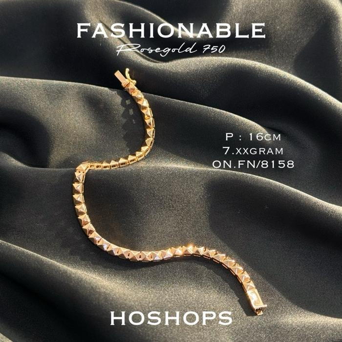 Gelang Valentinooo Rosegold Kadar 750 Asli Emas