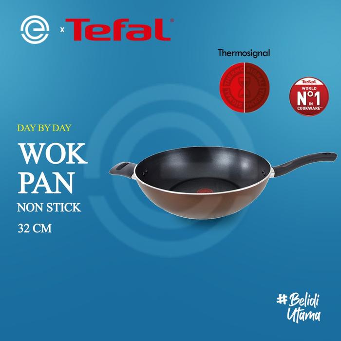TEFAL Panci Penggorengan Wok 32CM - Day By Day