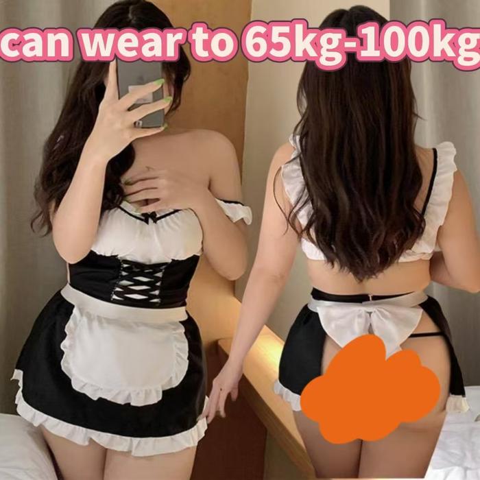 Tianaasarr local delivery Lingerie Bigsize baju cosplay wanita Pembantu Pembantu Maid Besar  jumbo B
