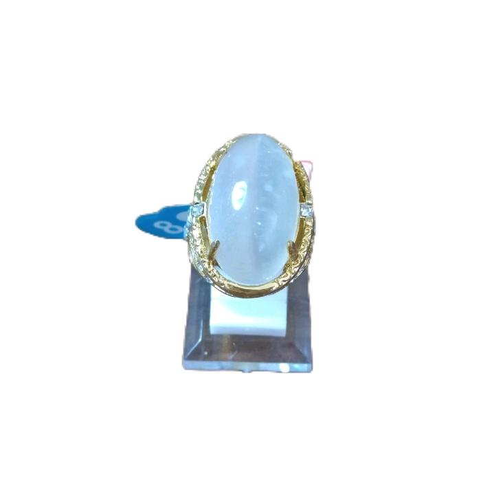 Cincin batu pandan putih R-18