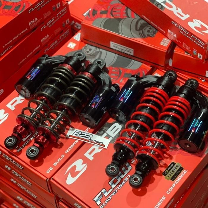 shock rcb flow pro bebek 335mm shock rcb rxking double klik rebound kompresi original racing boy sho