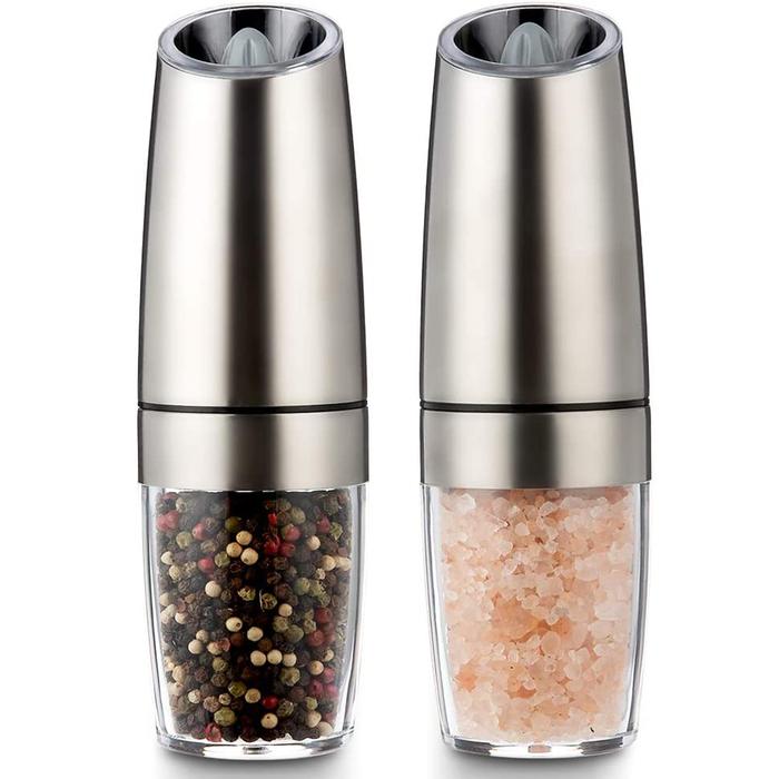 Electric Pepper Mill Stainless Steel Automatic Gravity Shaker Salt