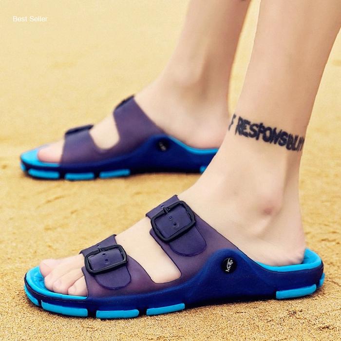 【ASIN】✨✨✨11.11 Sandal Kasual Pria Sandal Consina Sandal Pria Cowok Trendi Ashion Jepang Tidak Licin 