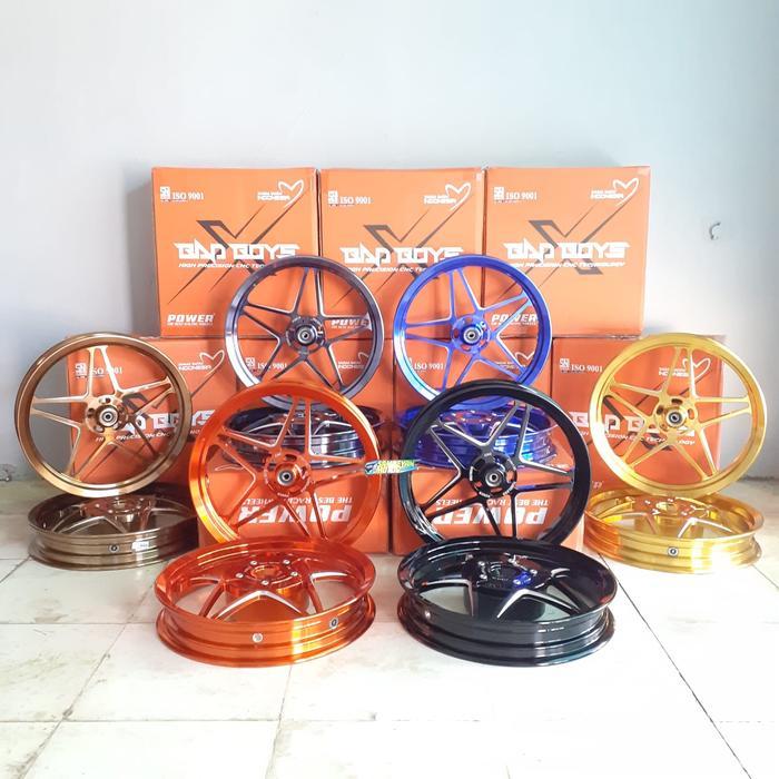 Velg Set Variasi Power Bad Boy Bintang Model V Speed V2 Ukuran 14 X 185 / 215 Vario Lama Beat Scoopy
