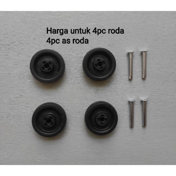 Isi 4pcs Roda Koper Set 4,9cm Koper Roda Kecil President Karet