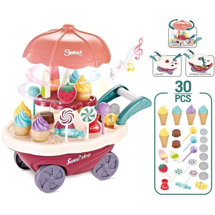 Mainan Anak Gerobak Permen Es Krim