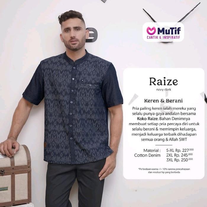 MUTIF KOKO RAIZE NAVY DARK KOKO LENGAN PENDEK